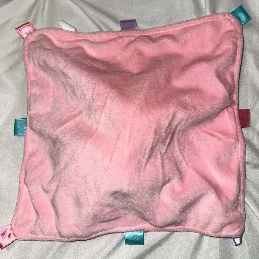 Spot Lovey Security Blanket Dog Pink Textile Ribbons Taggies